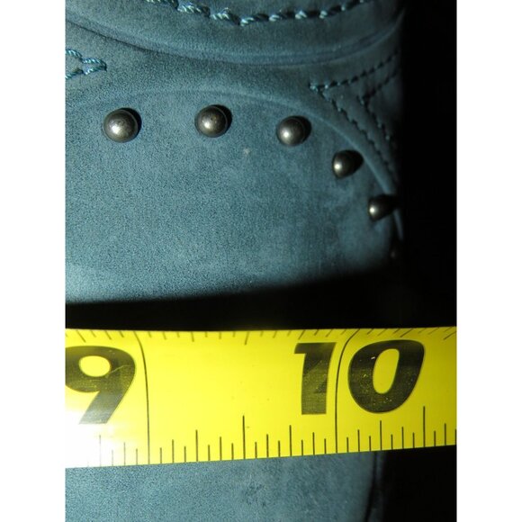 COACH 2010 15276 Embossed & Studded Blue Leather Alex Satchel Handbag - Picture 12 of 13